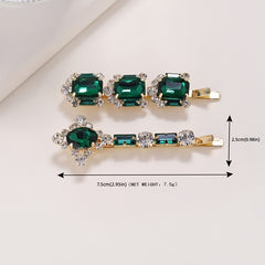 Shining Rhinestone Hair Clip Non Slip Hair Accessory