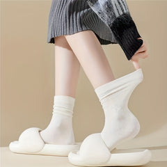 10 Pairs Comfy Breathable Women's Mid Tube Socks