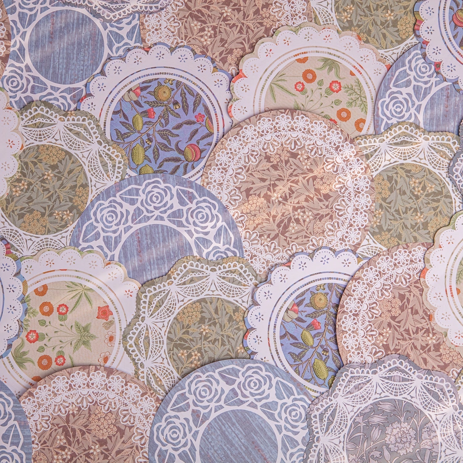40pcs Lace Sticky Note Series Retro Special Shaped Hand Account Decoration Paper