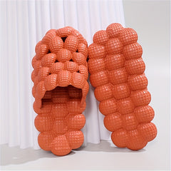 Unisex Round Toe Bubble Slippers Thick Sole Outdoor Sports Slip-On