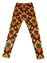 Halloween Print Skinny Leggings Elastic Waist Stretchy Leggings