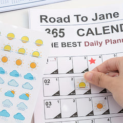English Version Desk Calendar All Year Creative Planner