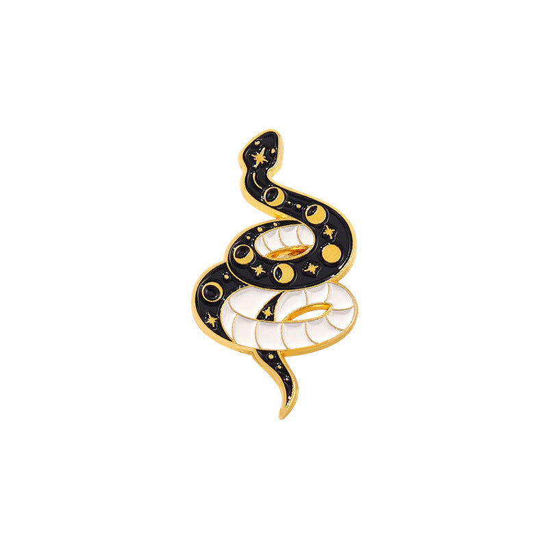 Gothic Snake Enamel Pins Horror Animal Lapel Pin