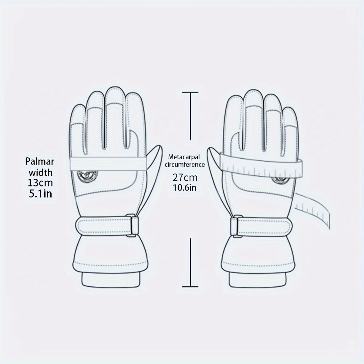 Winter Skiing Gloves for Men Women Warm Waterproof Touch Screen