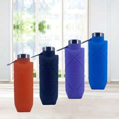 Reusable Silicone Water Bottles Leakproof for Outdoor Use