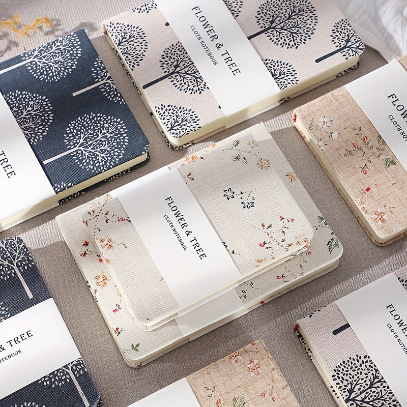 Cloth Print Notepad Student Journal Extra Thick Book