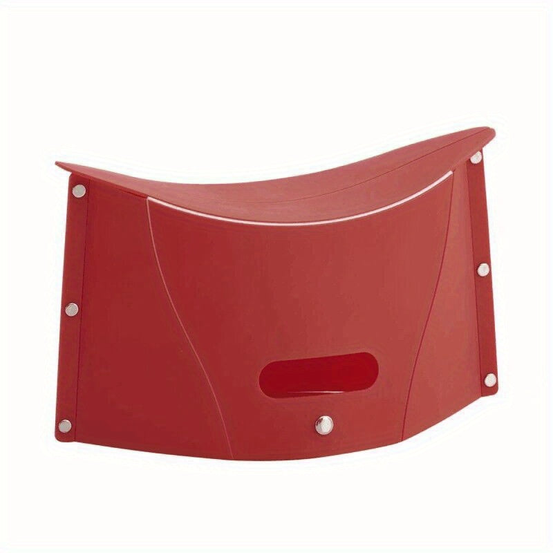 1pc Plastic Folding Chair Portable Seat for Outdoor Activities
