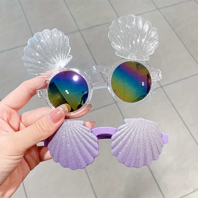 Kids Shell Shaped Sunglasses - Fun Accessory for Boys and Girls