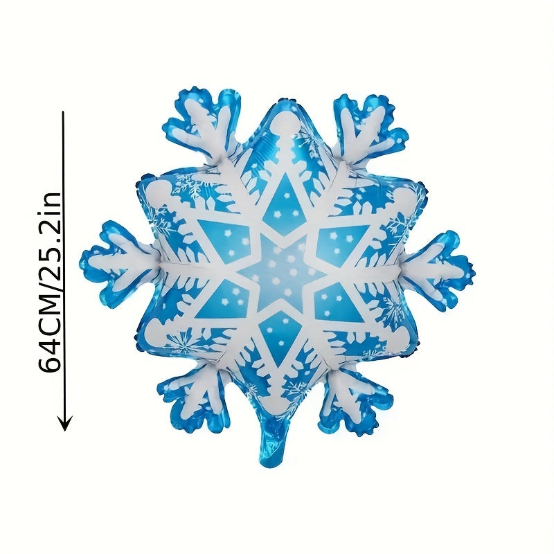 3pcs Winter Snowflake Decoration Balloons Birthday Party Supplies