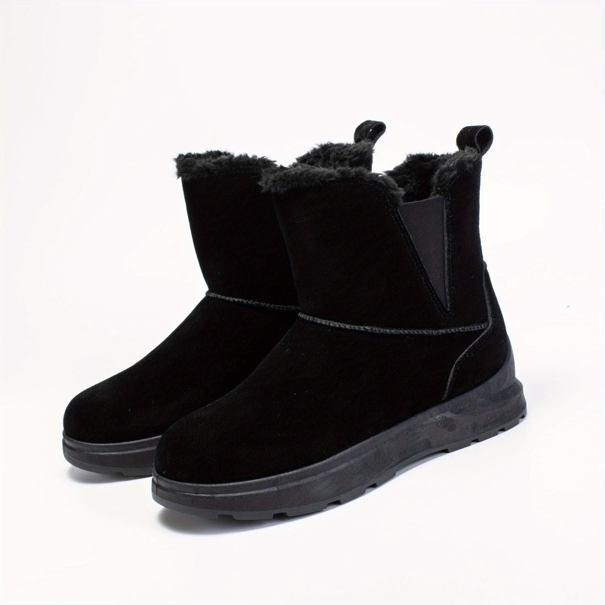 Thick Cozy Snow Boots Fur Lined Winter Shoes