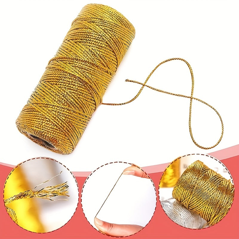 92 Meter Metallic Silver Bakers Twine for Arts and Crafts
