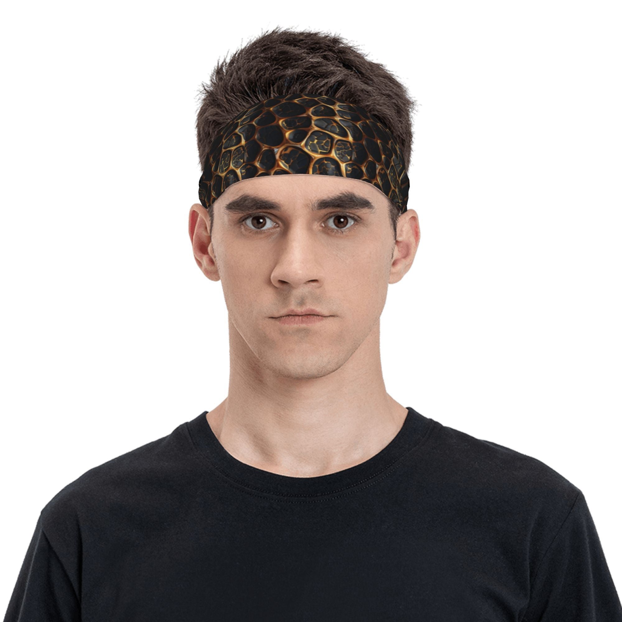 Unisex Sports Headband Sweat Wicking Breathable Polyester