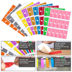 240pcs Cable Labels Cord Labels 8 Labels Wire Labels For Cable Management