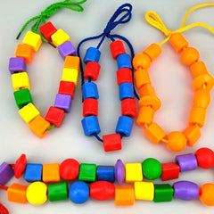 Colorful Bead String Building Blocks Set for Boys and Girls