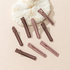 8PCS Colorful Rubber Alloy Duckbill Hair Clips Girls Hair Accessories