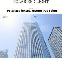 Men's Square Frame UV Protection Sunglasses for Cycling