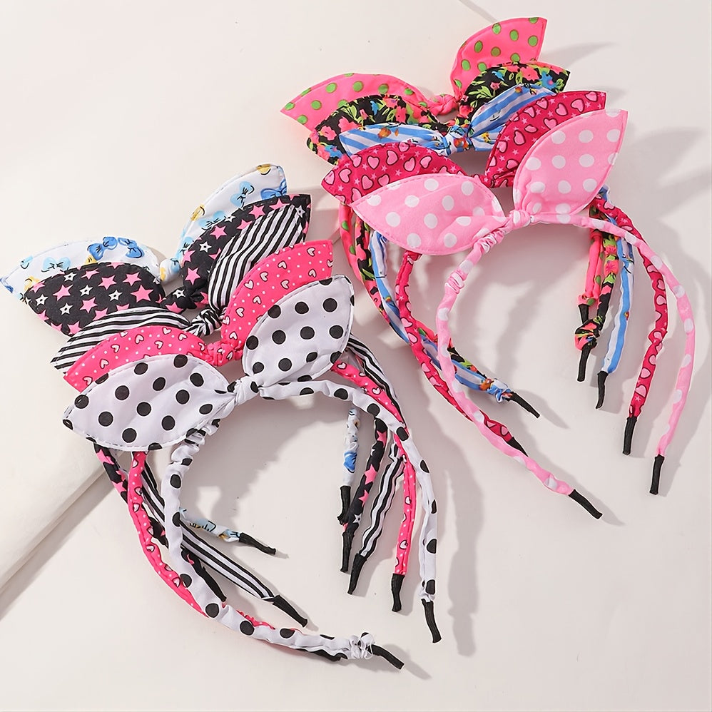 10pcs Bow Hair Hoop Kids Accessories
