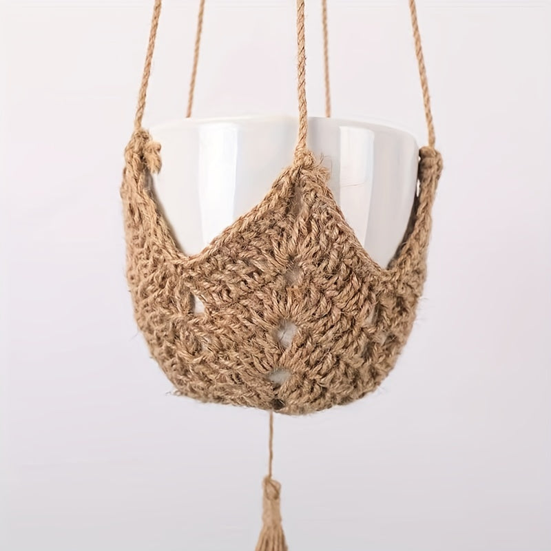 3pcs Guno Macrame Plant Hanger Hand Woven Boho Flowerpot Rack