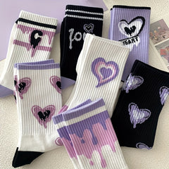 Girls Kids Casual Sports Socks Cartoon Stockings