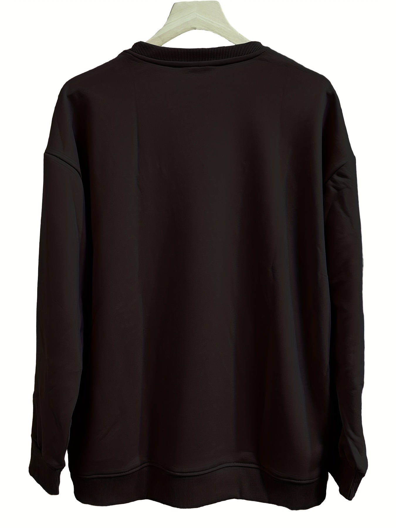 Coconut Tree & Letter Print Sweatshirt for Women
