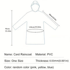 10pcs Disposable Raincoats for Outdoor Rafting Travel