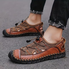 Men's Mesh Sandals With Adjustable Draw String Casual Outdoor Shoes
