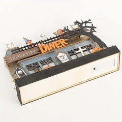 Halloween Wooden Ghost Cemetery Decoration