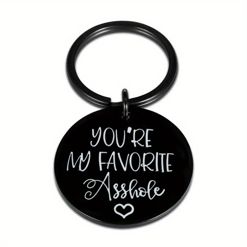 Favorite Asshole Keychain College Student Gift Curse Word Keychain