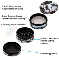 Colorful Spice Grinder Metal Grinder For Kitchen Multifunctional Spice Crusher