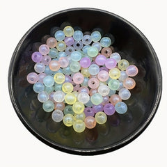 100 Pcs Round Shape Acrylic Spacer Beads for Jewelry Making DIY
