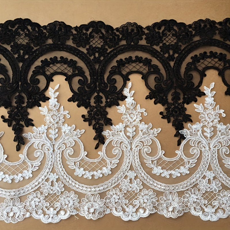 3 Meters Embroidery Border Lace Trimming for DIY Evening Dress