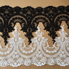 3 Meters Embroidery Border Lace Trimming for DIY Evening Dress