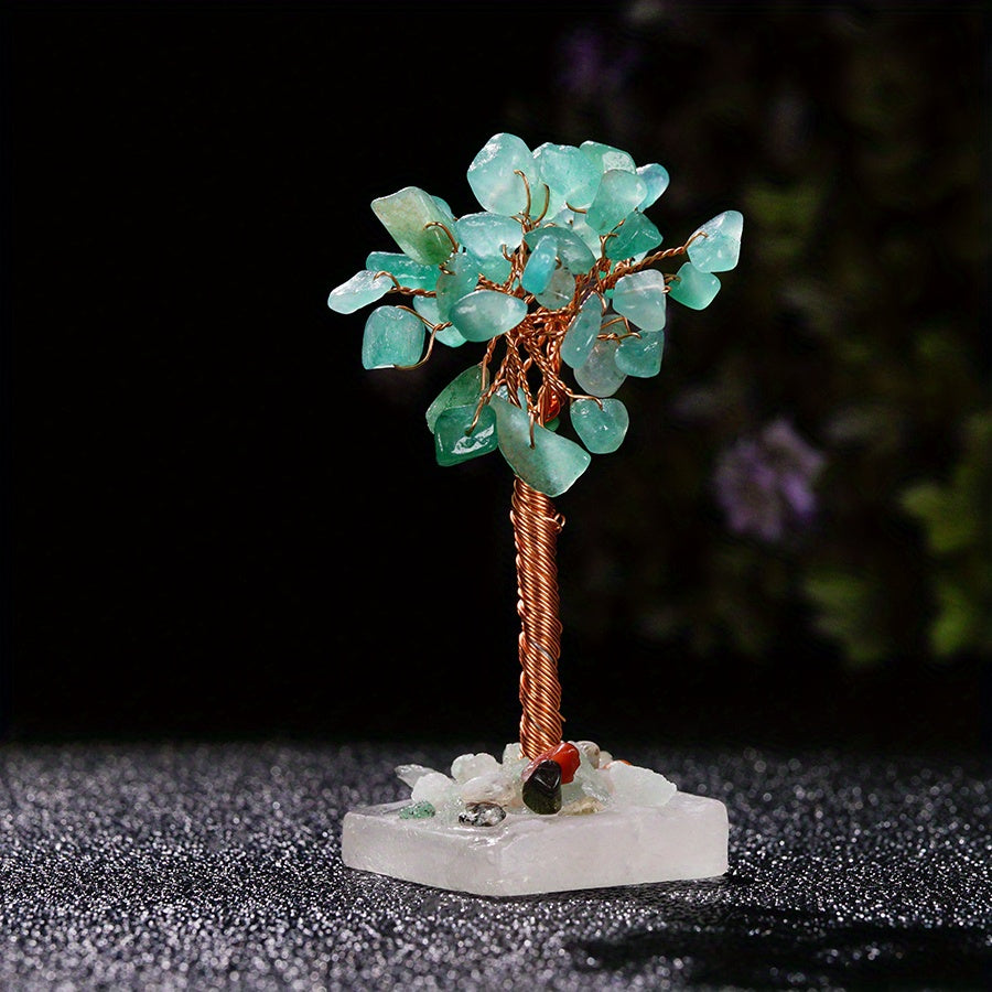 Crystal Tree Ornament for Jewelry and Decor