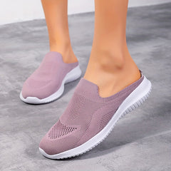 Summer Slip On Sneakers Women's Shoes Breathable Lightweight Flat Shoes