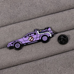 Purple Armed Car Enamel Pins Metal Paint Badges