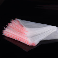 100 Pcs Clear Zipper Bags for Cloths Jewerly Tiny Items