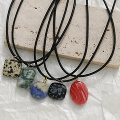 Braided Leather Cord Necklace Chain with Lobster Clasp for Jewelry Making