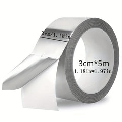 1pc HVAC Waterproof Fireproof Aluminum Foil Tape Strong Adhesive Tape