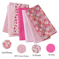 7pcs 24 89 24 Quilting Fabric Bundles Fat Quarters Printed Craft Fabric
