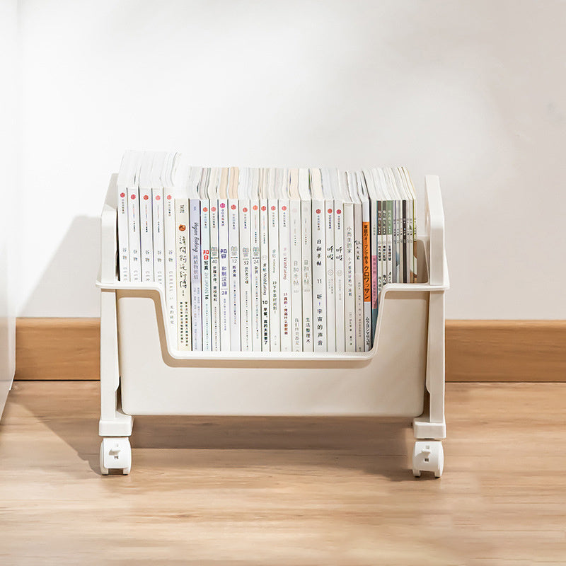 Movable Plastic Book Shelf Book Storage Rack Student Desk Shelf