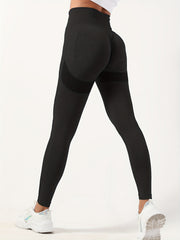Seamless Butt Lifting Yoga Pants Wide Waistband Soft Leggings