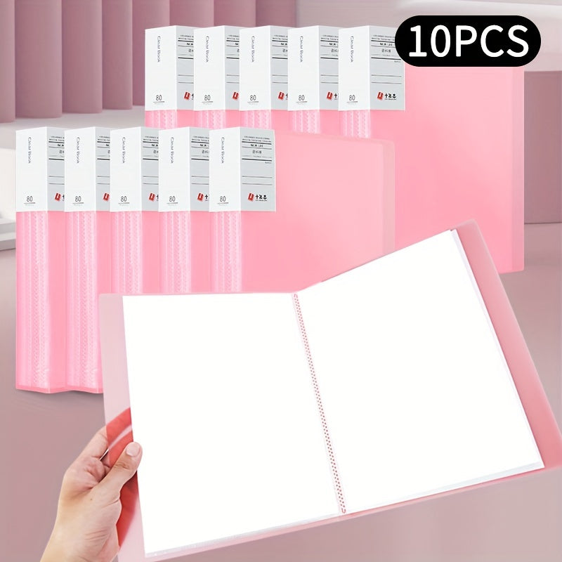 10pcs File Manager Document Organizer Exam Paper Storage Folder