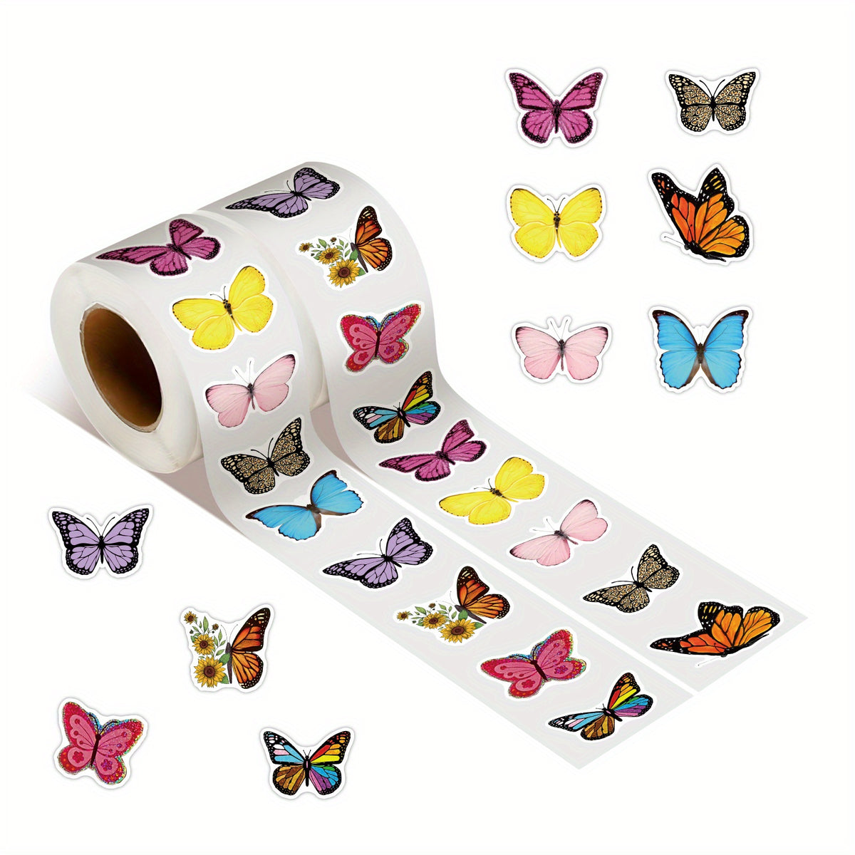 500pcs Butterfly Stickers - Kids Parties Decorations & Envelope Seals