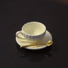 3pcs 1:12 Dollhouse Mini Furniture DIY Access Coffee Cup Saucer Spoon Set