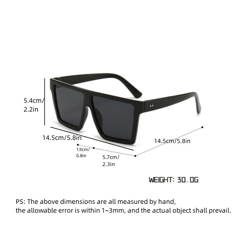Oversized Personalised Square Sunglasses for Travel