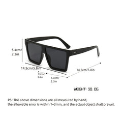 Oversized Personalised Square Sunglasses for Travel