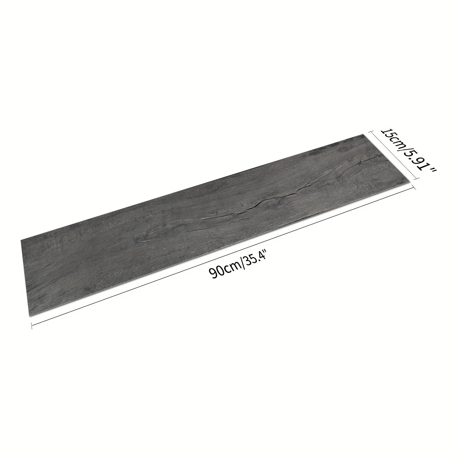 10pcs Grey Wood Peel and Stick Tiles - Waterproof for Bathrooms and Kitchens