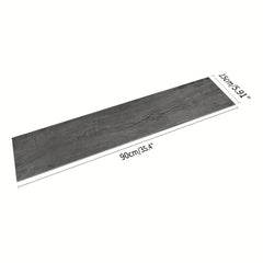 10pcs Grey Wood Peel and Stick Tiles - Waterproof for Bathrooms and Kitchens