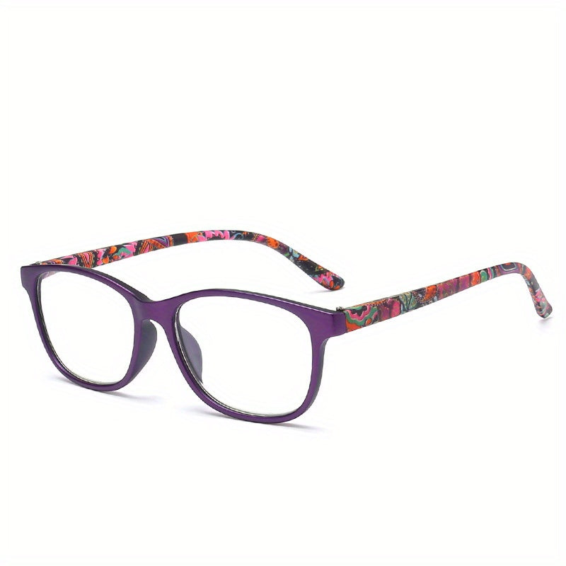 Floral Square Presbyopic Glasses for Women Men