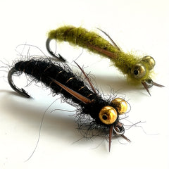 21pcs Colorful Goose Feather Nymph Lure for Trout Fly Bait Making